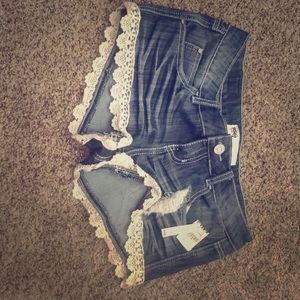 NWT RSQ shorts with lace detail